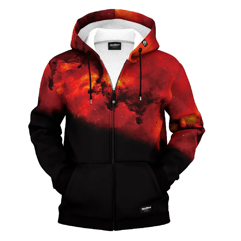 Men's Hoodies with Zipper DetailsFIRE Zip Up Hoodie