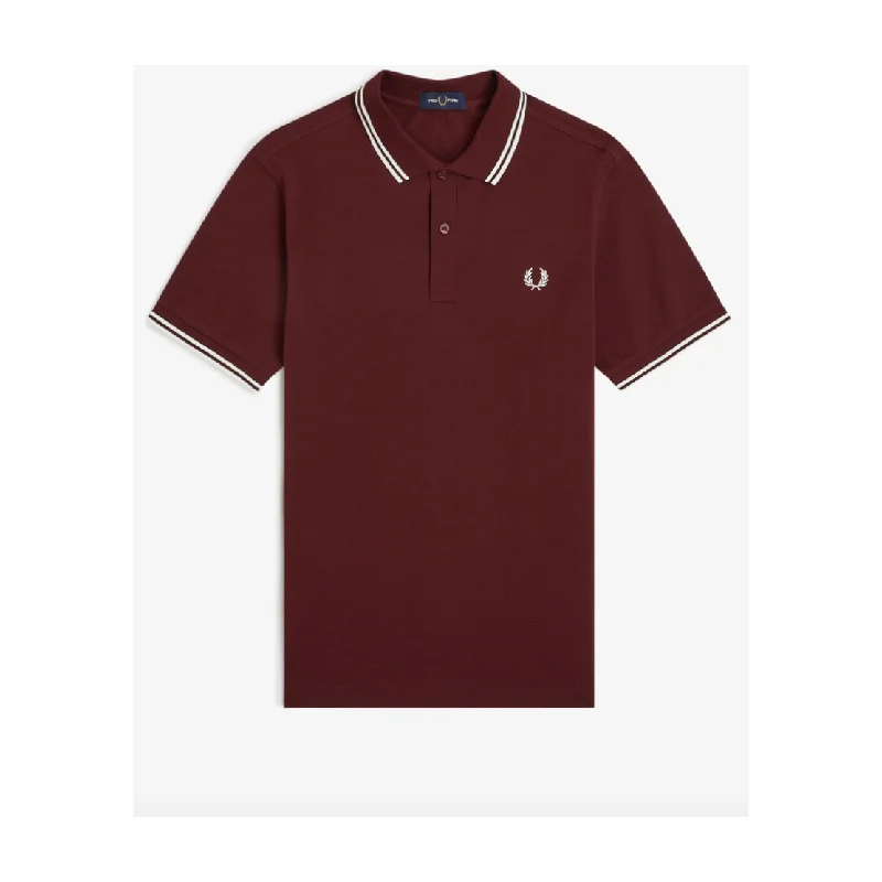Men's Dressy Shirts for Formal EventsFred Perry - M3600 Oxblood Twin Tipped - Polo