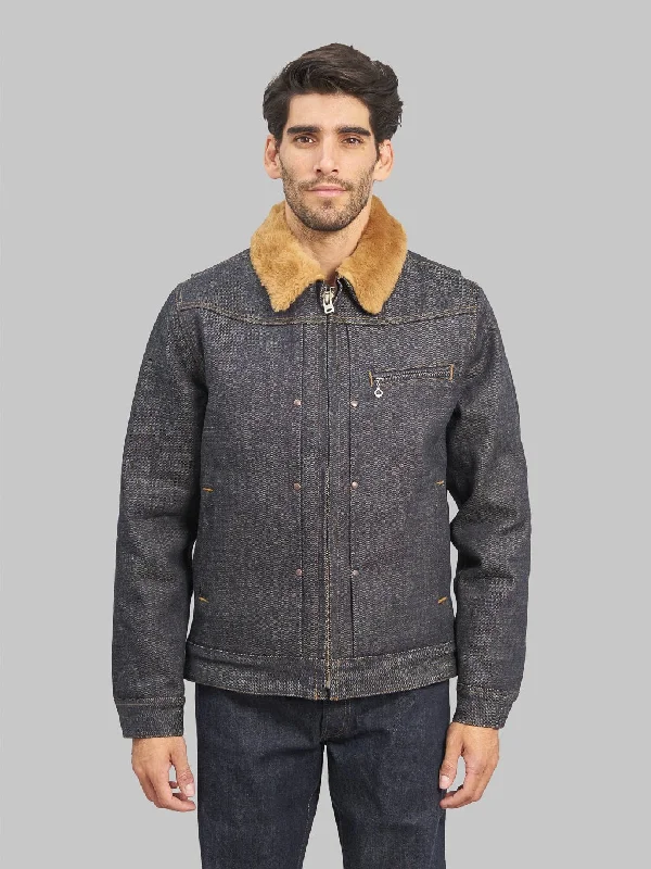 Men's Coats for RunningFreenote Cloth RJ-2 Denim Shearling Jacket