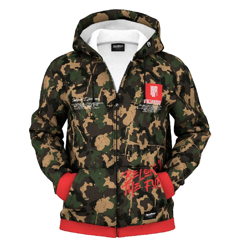 Men's Hoodies with Adjustable SleevesFresh Nation Zip Up Hoodie
