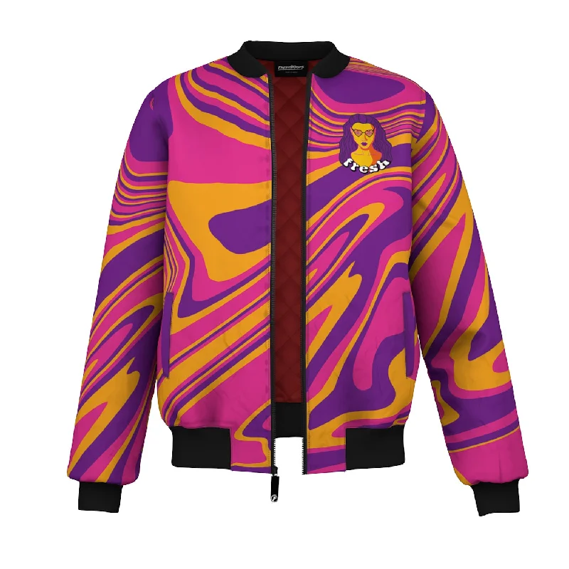 Men's Coats with Slim FitsFresh Queen Bomber Jacket