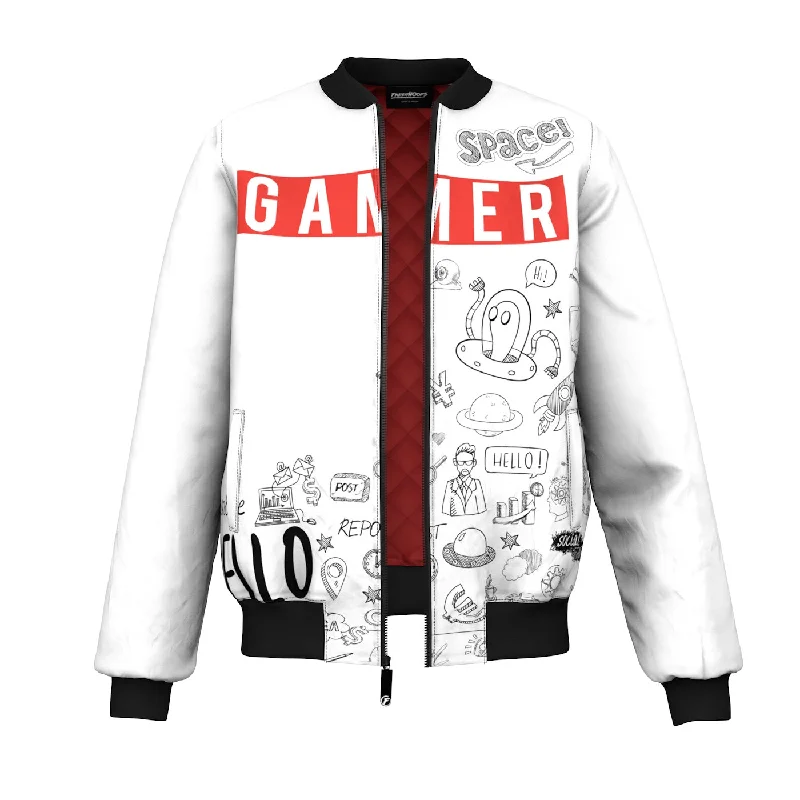 Men's Coats with ZippersGamer Be Like Bomber Jacket
