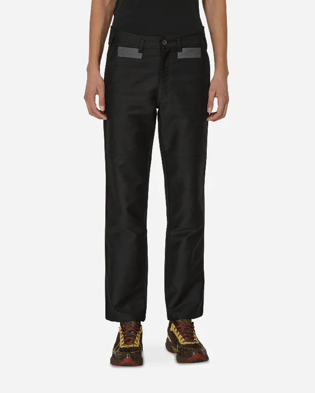 Oversized Men's JeansBlock Fustian Raised Pants Black