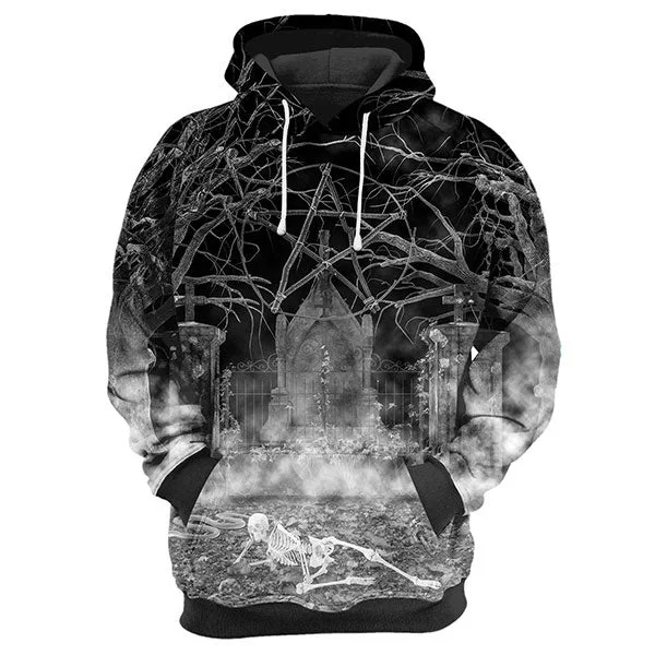Men's Hoodies with Button-Down PocketsGraveyard Picnic Hoodie