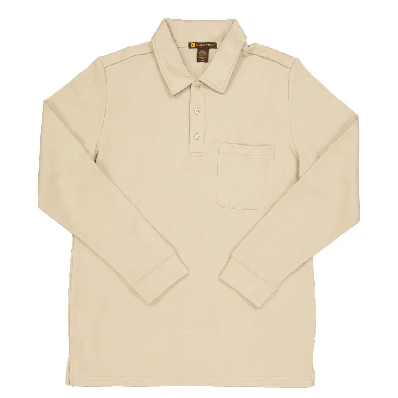 Men's Shirts with Patch PocketsHarriton - Men's Stainbloc Pique Fleece Pullover (M709 NZ)