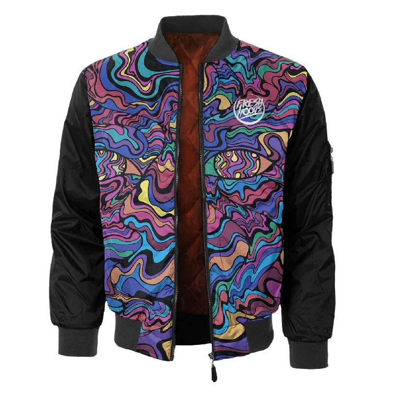 Men's Coats for Outdoor ActivitiesHidden Face Bomber Jacket