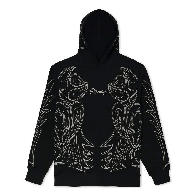 Men's Hoodies with Quilted LiningHowdy Hoodie (Black)