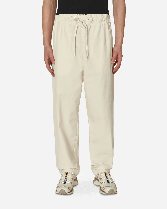 Men's Jeans with EmbroideryNo Side Seam Long Pants White