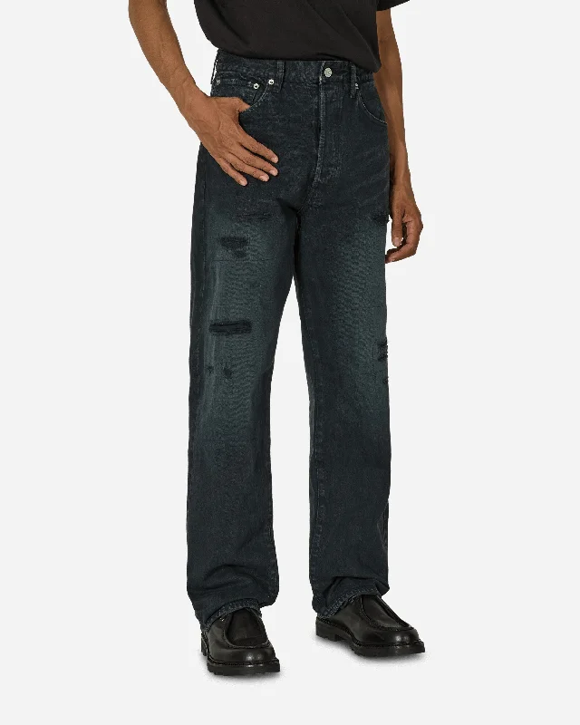 Wide-Leg Men's JeansSocial Sculpture 01 Jeans CMYK BLK DMGD