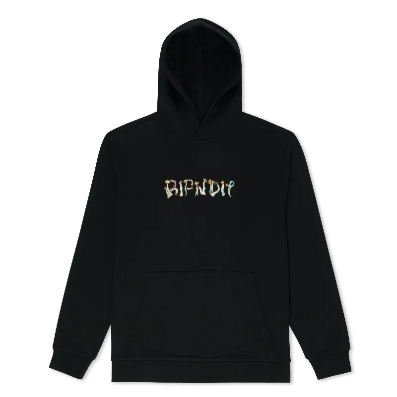 Men's Hoodies with Ribbed HemsIs This Real Life Hoodie (Black)