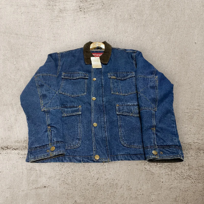 Men's Coats for SnowshoeingJA056 Vinatge wrangier  Denim JACKET M