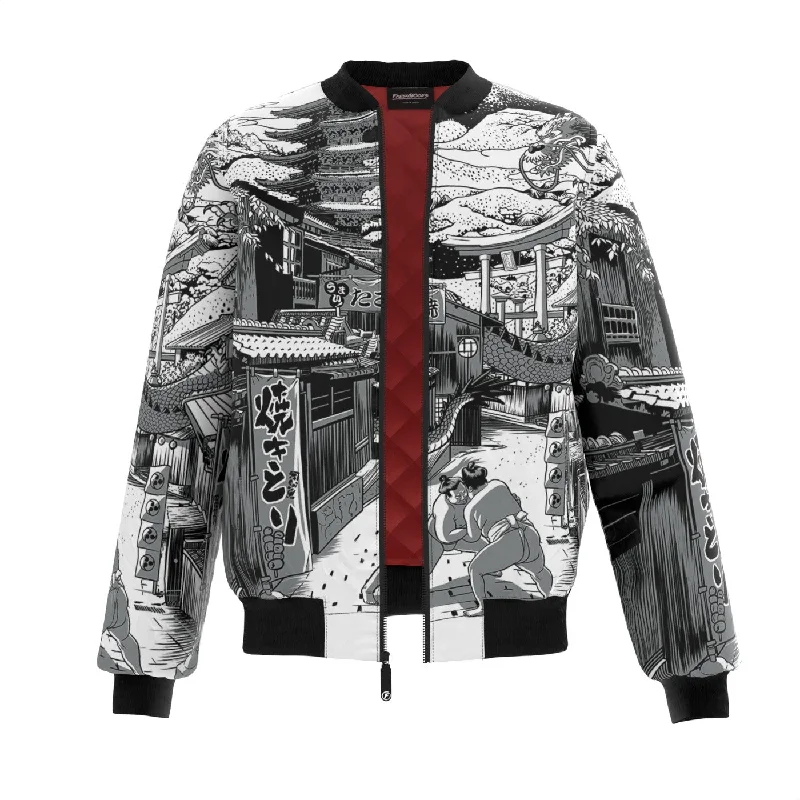 Men's Coats with ZippersJapan Street Bomber Jacket