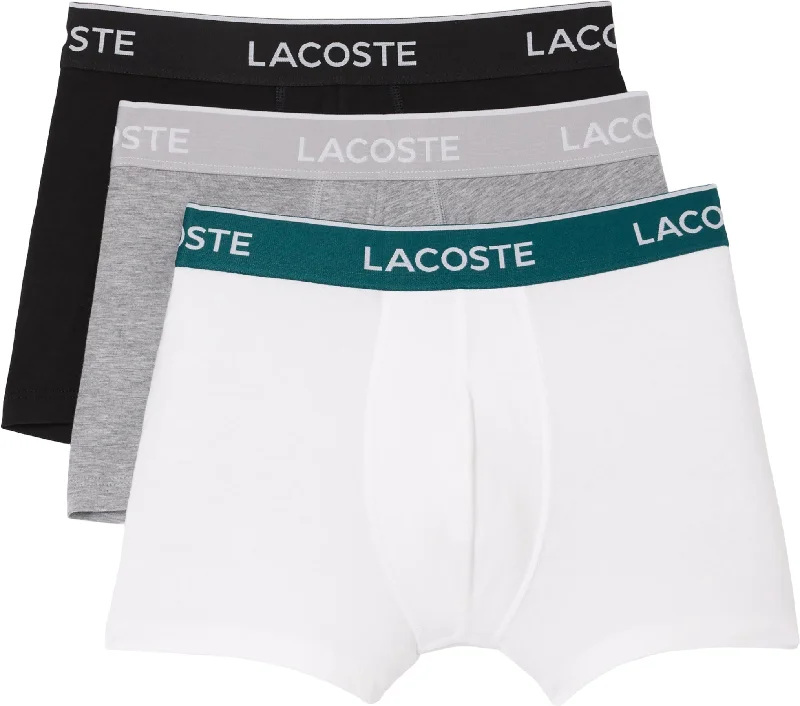 Pack Of 3 Casual Black Trunks - Men's|-|Lot de 3 boxers courts unis - Homme