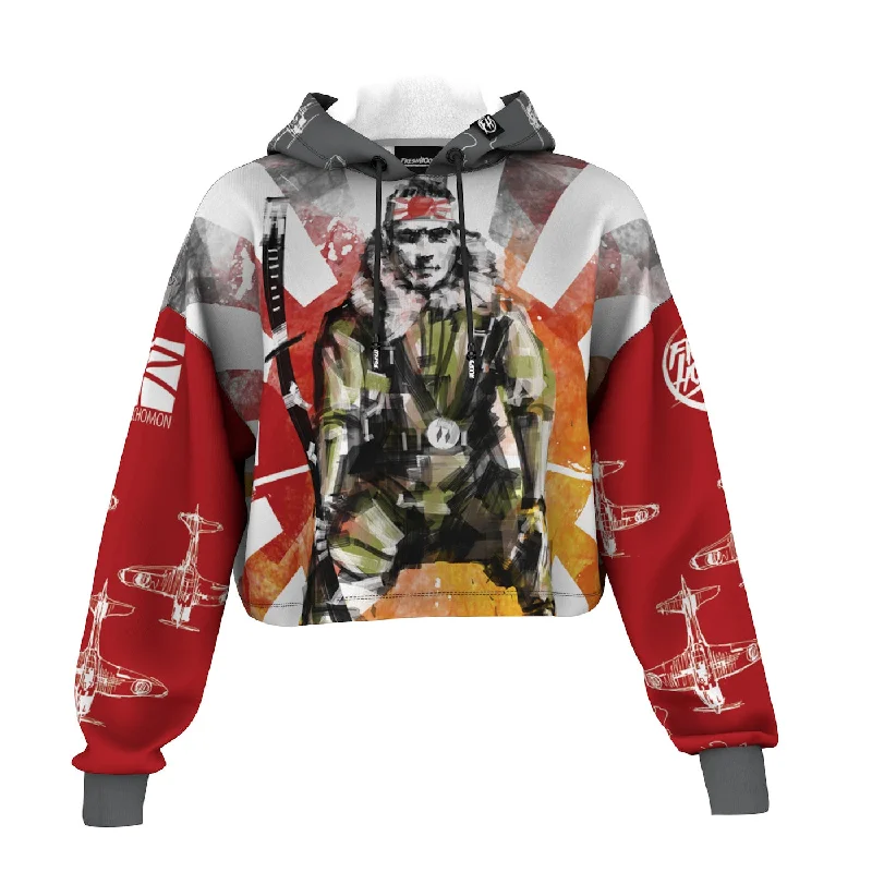 Men's Hoodies with Contrast Fabric PanelsLast Commodore Cropped Hoodie