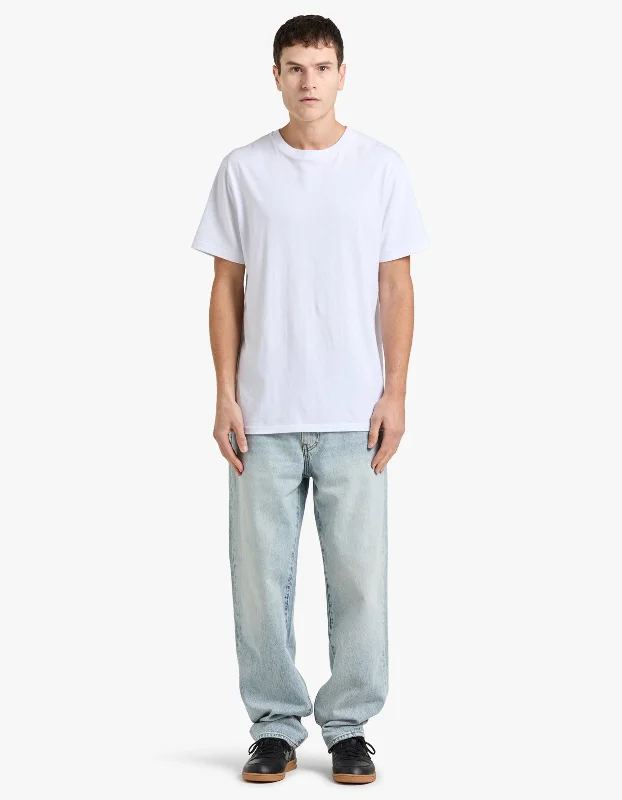 Men's Jeans with Embroidered Logos568 Loose Straight Jeans - Baby Blue Essentials