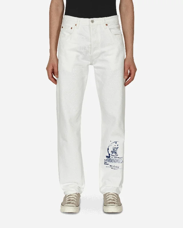 Cool Distressed Men's JeansAtelier Reservé 1984 501 Jeans White