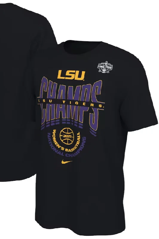 Men's Shirts for CampingLSU Tigers 2023 Women's Basketball National Championship Locker Room Men's T-Shirt
