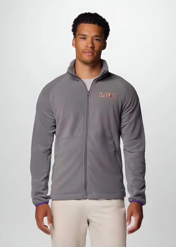 Men's Shirts with High NecksLSU Tigers Columbia Flanker Fleece Jacket