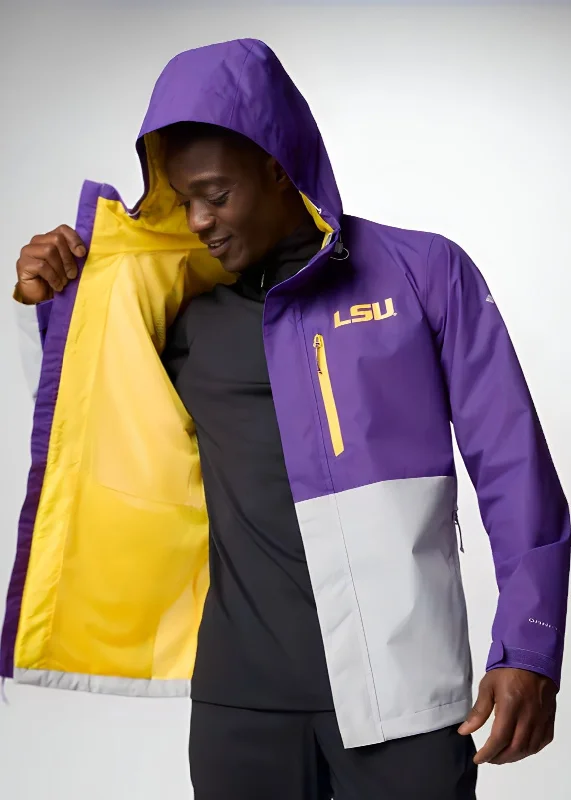 Men's Shirts with Raw-Edge HemlinesLSU Tigers Men's Columbia Field Bound Jacket