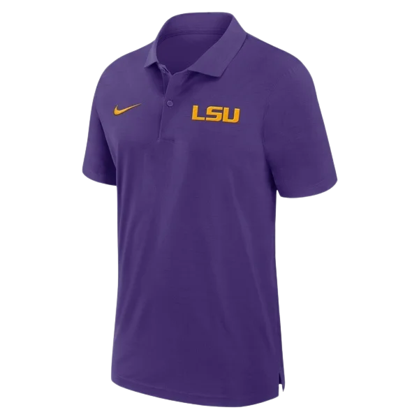 Men's Shirts with Velcro ClosuresLSU Tigers Nike Men's Polo Coaches Sideline Woven