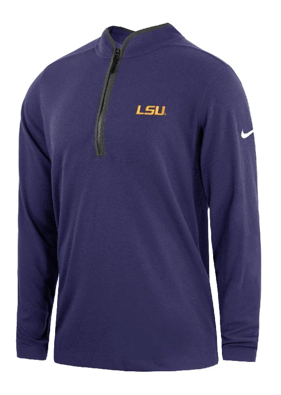 Men's Shirts with Lace-Up HemlinesLSU Tigers Nike Men's Victory 1/4 Zip Fleece
