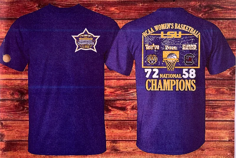 Men's Shirts for BoatingLSU Tigers Women's 2023 Championship Score Men's T-Shirt