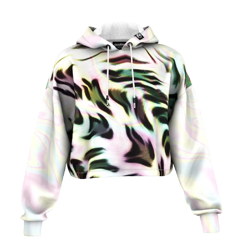 Men's Hoodies for SnowshoeingLucid Spots Cropped Hoodie