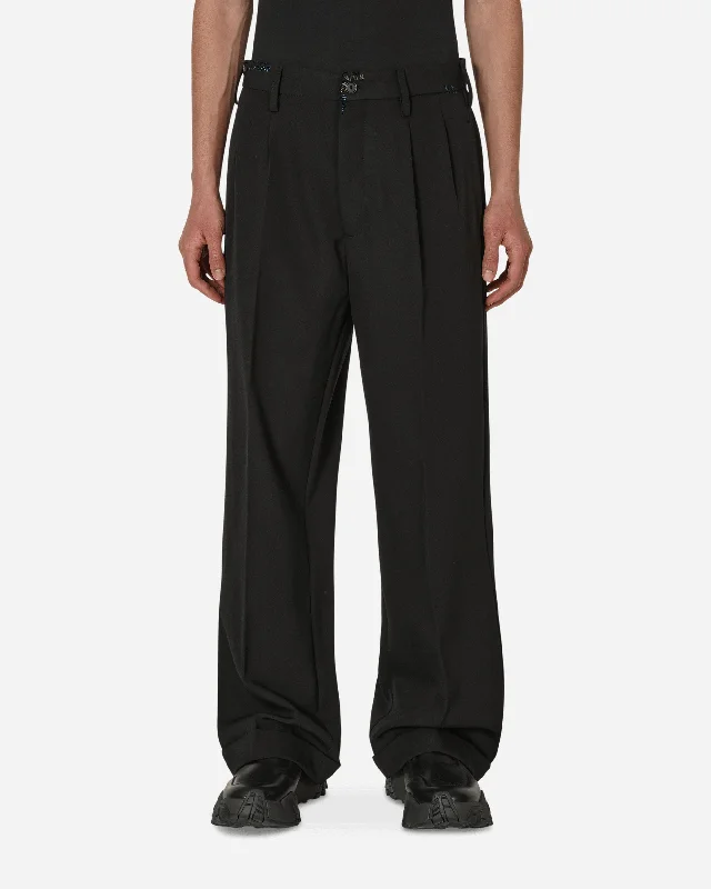 Men's Ripped JeansTuxedo Pants Black