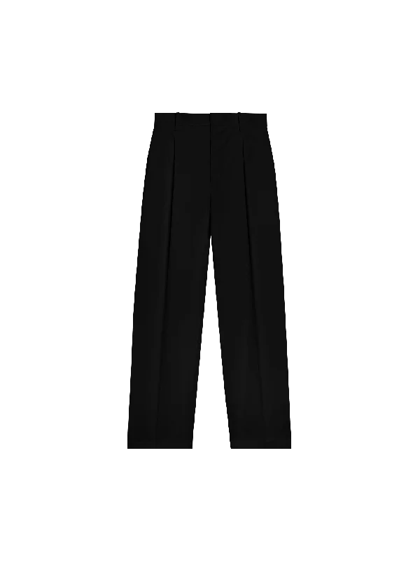 Lightweight Men's WindbreakersMen's Organic Cotton Tailored Trousers—black