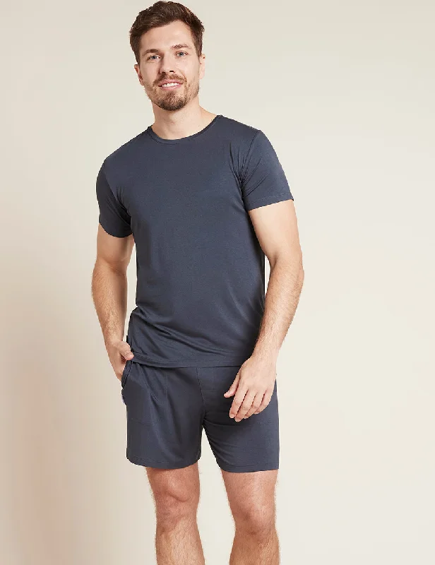 Men's Shirts with Wrinkle-Resistant FabricMen's Crew Neck T-Shirt - Storm