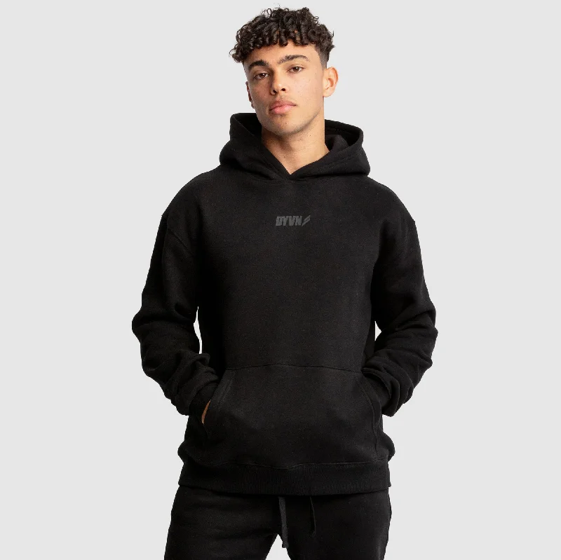 Men's Hoodies with Adjustable HoodsMen's DYVN Relaxed Fit Hoodie - Black
