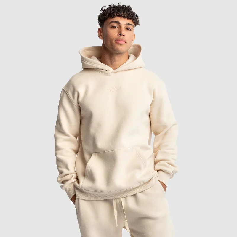 Classic Men's Cotton HoodiesMen's DYVN Relaxed Fit Hoodie - Cream