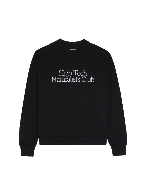 Warm Men's Down JacketsMens Archive High-Tech Naturalists Club Sweatshirt—black