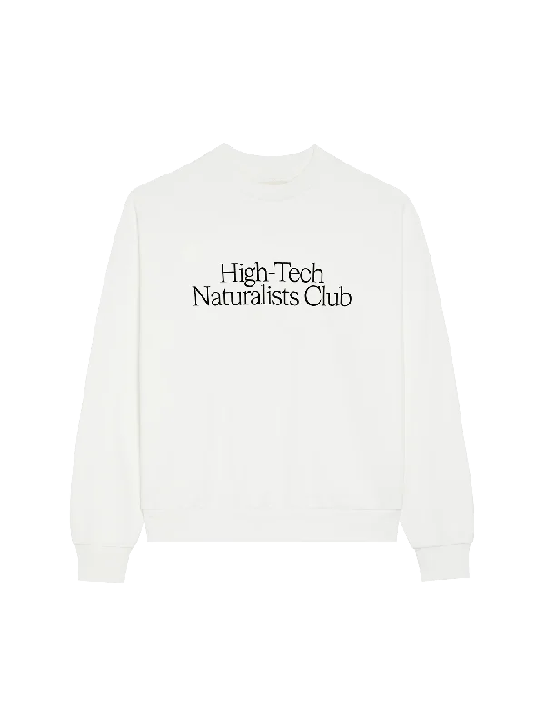 Men's Coats with Velcro ClosuresMens Archive High-Tech Naturalists Club Sweatshirt—off-white