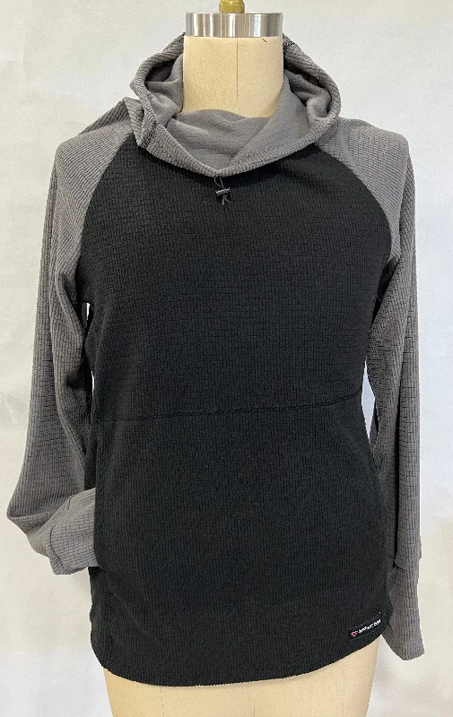 Men's Hoodies with Reinforced StitchingMen's Hoodie - Black w/ Gray sleeves & hood