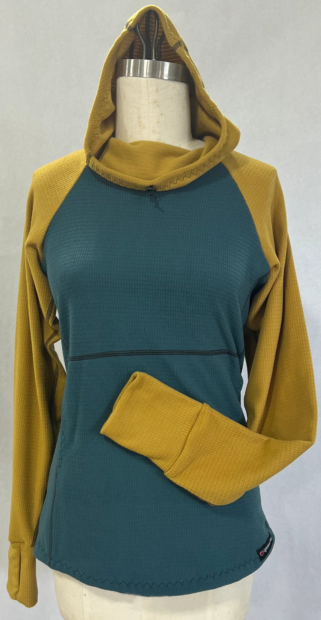 Casual Men's Zip-Up HoodiesMen's Hoodie - Moroccan w/ Mustard sleeves & hood