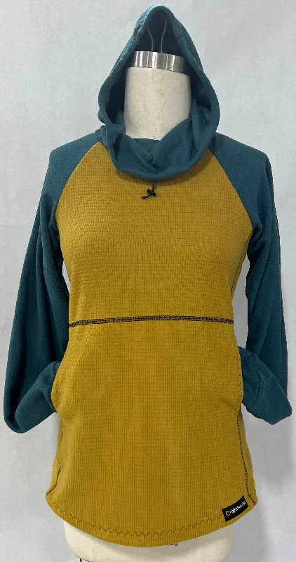 Men's Hoodies for Big and TallMen's Hoodie - Mustard w/ Moroccan sleeves & hood