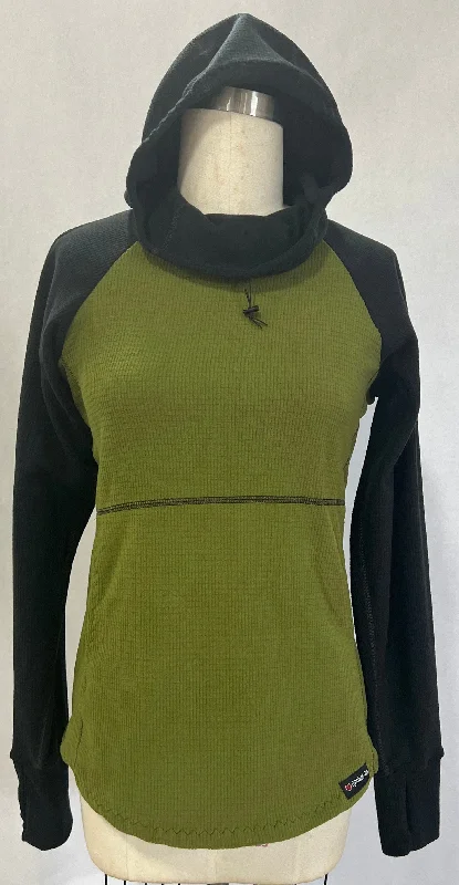Men's Hoodies with Appliqué DetailsMen's Hoodie - Olive w/ Black sleeves & hood