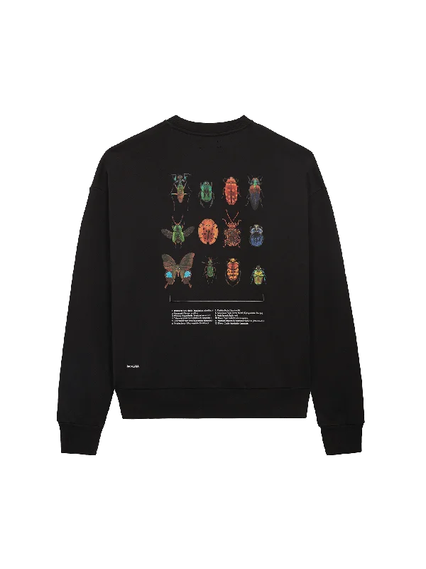 Men's Coats with Synthetic InsulationMens PANGAIA X Levon Biss Entomologist Sweatshirt—black