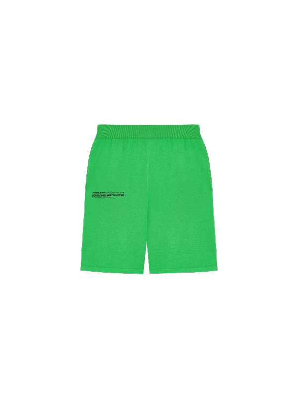 Best Men's Leather CoatsMens Archive Organic Cotton Knit Shorts—jade green