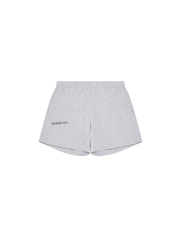 Men's Coats for Casual WearMens Organic Cotton Pajama Loose Shorts with C-FIBER™—grey marl