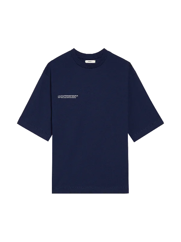 Men's Coats with Flannel LiningMens Relaxed Fit Cotton T-shirt with C-FIBER™—navy blue