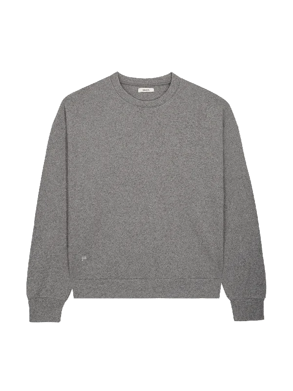Men's Coats with Wind-Resistant FabricMens Archive Recycled Wool Jersey Oversized Sweater—volcanic grey