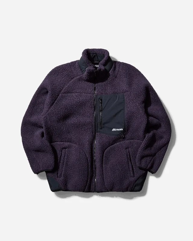 Men's Coats with Reflective StripesMen's Polartec Thermal Loft Reversible Jacket Midnight Plum