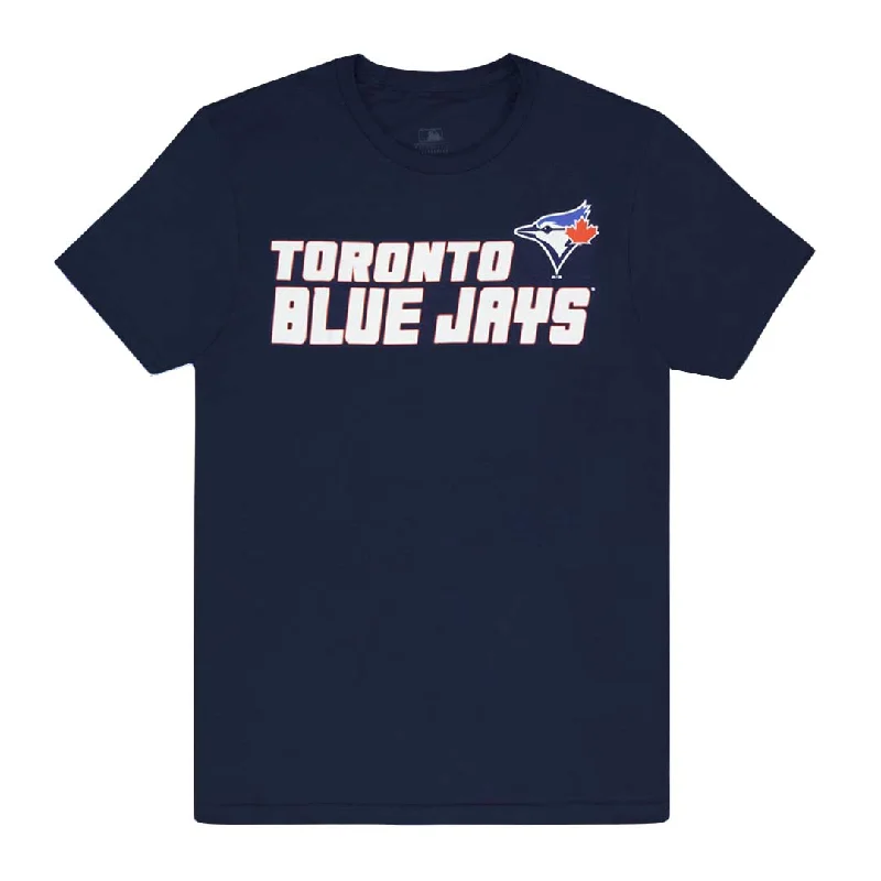 Men's Shirts with Short PlacketsMLB - Men's Toronto Blue Jays Go Bat Faster T-Shirt (XVML0D5MSC3A1PB 41NVY)