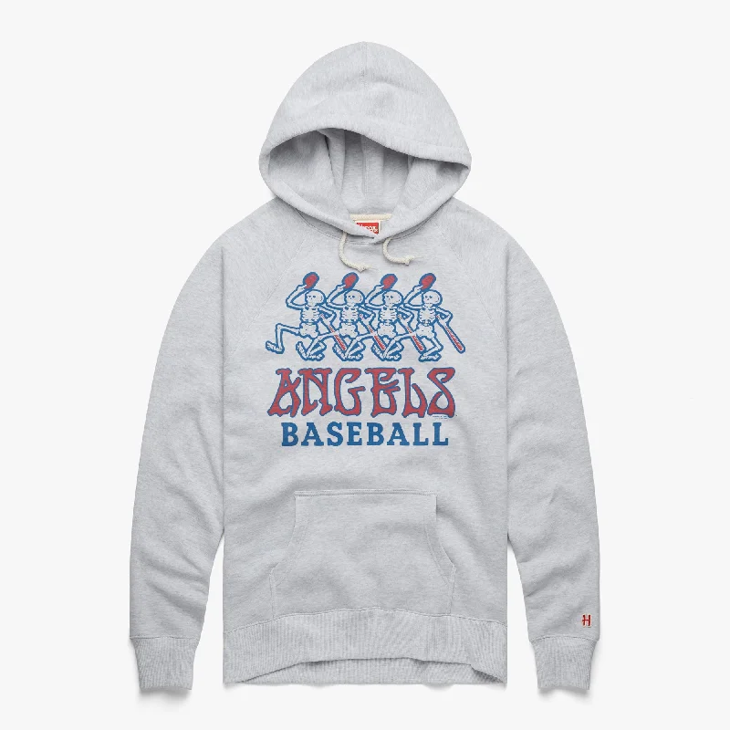 Men's Hoodies with ThumbholesMLB x Grateful Dead x Angels Hoodie