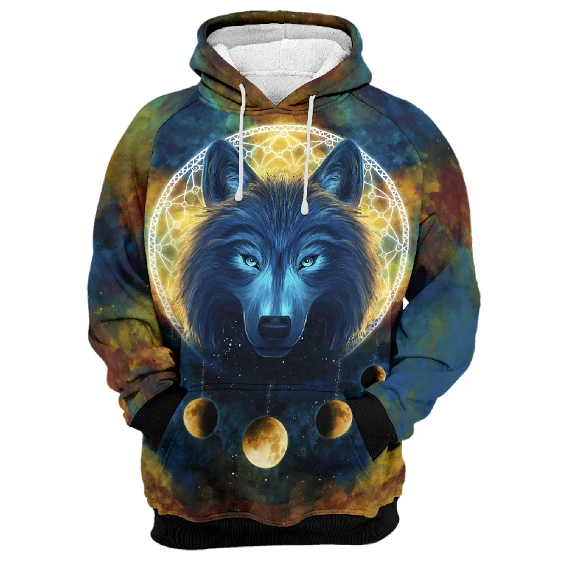 Men's Hoodies for LoungingMoon Wolf Hoodie
