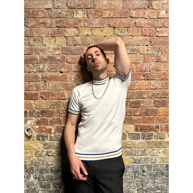 Men's Short-Sleeved ShirtsMr Bridger x Miles Kane - The Francesco Limited Edition White - Knit