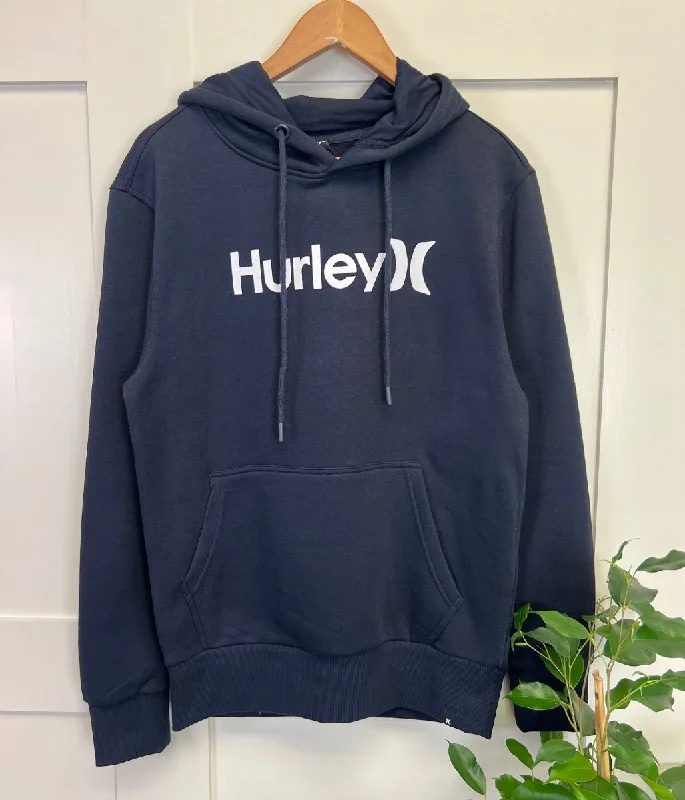 Men's Shirts with Embroidered DesignsNavy Hurley One & Only Hoodie