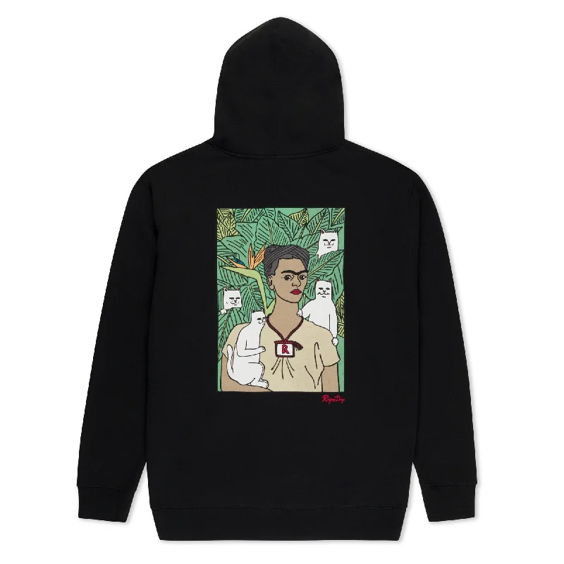 Men's Hoodies with Embroidered PatchesNermal Portrait Hoodie (Black)